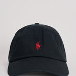 Cappello uomo baseball nero con logo rosso 710548524 012 RALPH LAUREN 