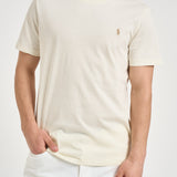 T-shirt uomo girocollo panna 710671438 350 RALPH LAUREN 
