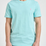 T-shirt uomo girocollo acquamarina 710671438 506 RALPH LAUREN 