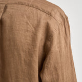 Camicia uomo in lino marrone 710966294 505 RALPH LAUREN 