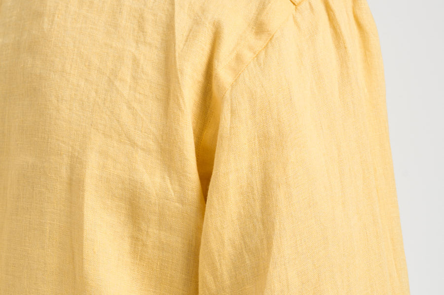 Camicia uomo in lino gialla 710966294 515 RALPH LAUREN 