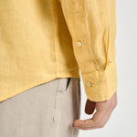 Camicia uomo in lino gialla 710966294 515 RALPH LAUREN 