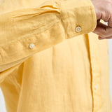 Camicia uomo in lino gialla 710966294 515 RALPH LAUREN 