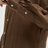 Camicia uomo in lino marrone 710968915 500 RALPH LAUREN 