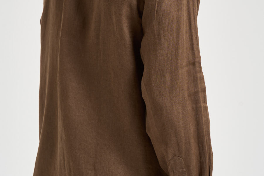 Camicia uomo in lino marrone 710968915 500 RALPH LAUREN 