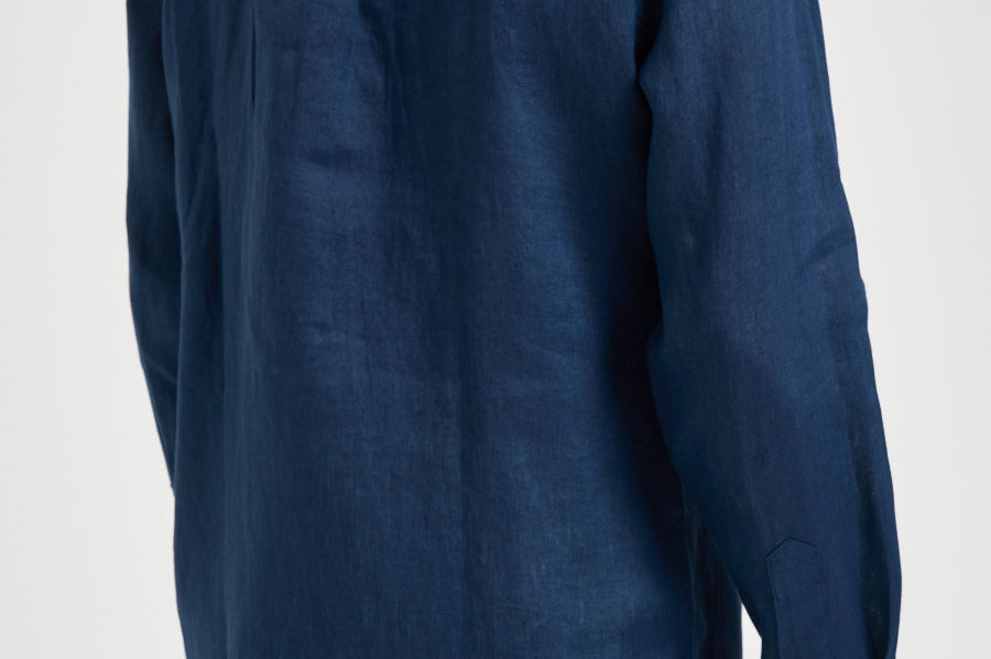 Camicia uomo in lino blu 710968915 506 RALPH LAUREN 