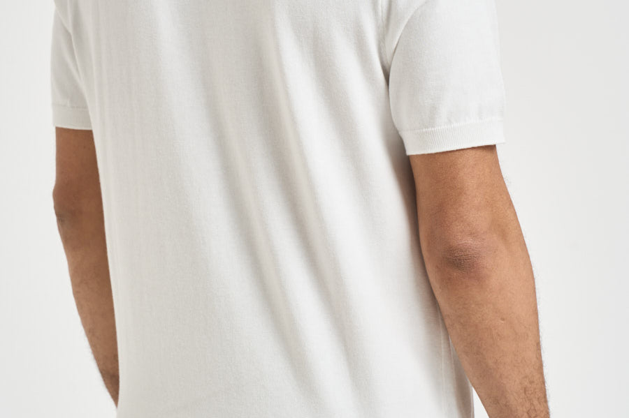 Polo uomo in maglia bianca 710980682 005 RALPH LAUREN 