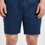 Bermuda uomo in lino blu 710P08205 001 RALPH LAUREN 