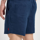 Bermuda uomo in lino blu 710P08205 001 RALPH LAUREN 