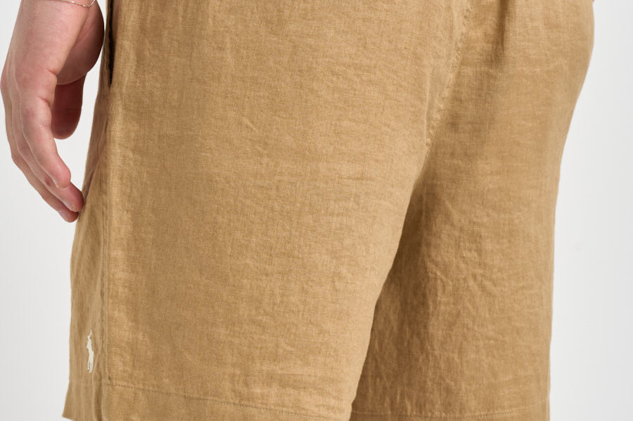 Bermuda uomo in lino cammello 710P08205 503 RALPH LAUREN 