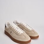 Sneakers uomo in camoscio beige 809P09753 005 RALPH LAUREN 