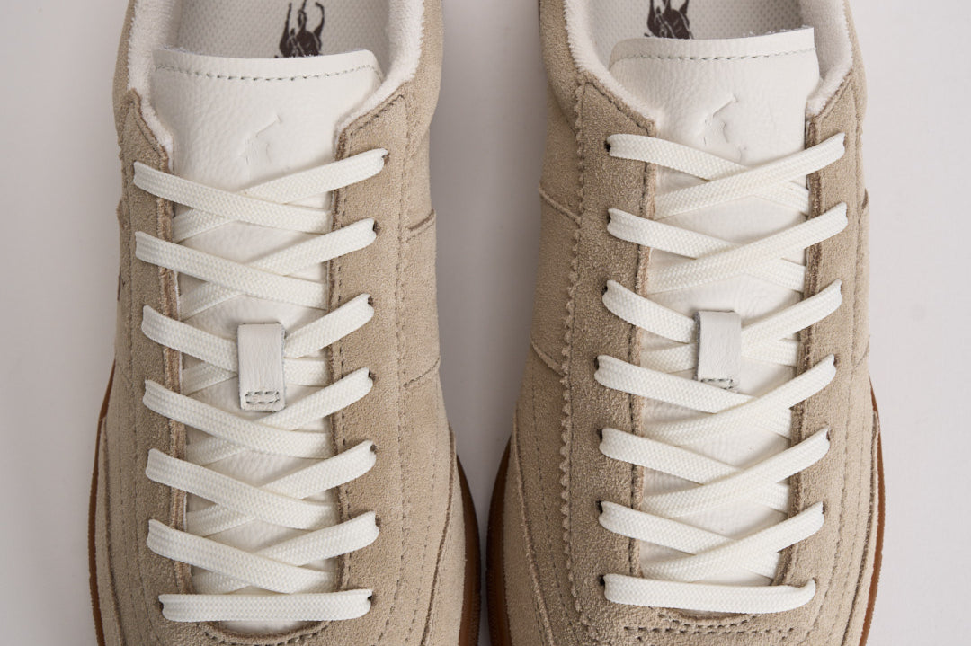 Sneakers uomo in camoscio beige 809P09753 005 RALPH LAUREN 