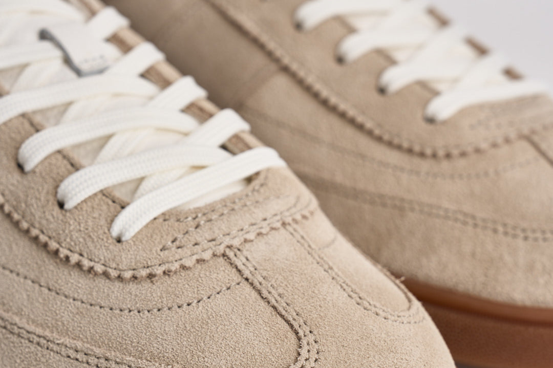 Sneakers uomo in camoscio beige 809P09753 005 RALPH LAUREN 