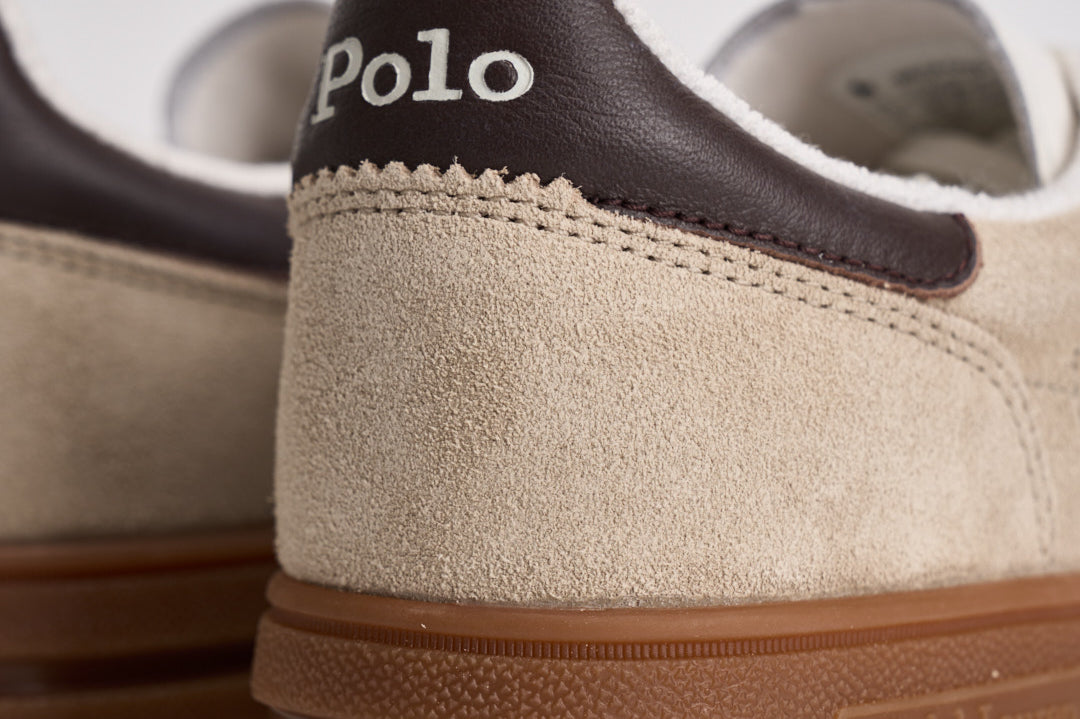 Sneakers uomo in camoscio beige 809P09753 005 RALPH LAUREN 