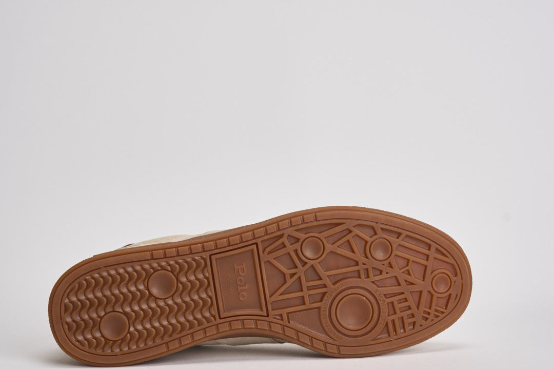 Sneakers uomo in camoscio beige 809P09753 005 RALPH LAUREN 