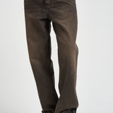 Jeans uomo in denim vissuto marrone 100499 16BARK REPRESENT 