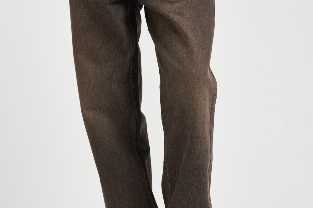 Jeans uomo in denim vissuto marrone 100499 16BARK REPRESENT 