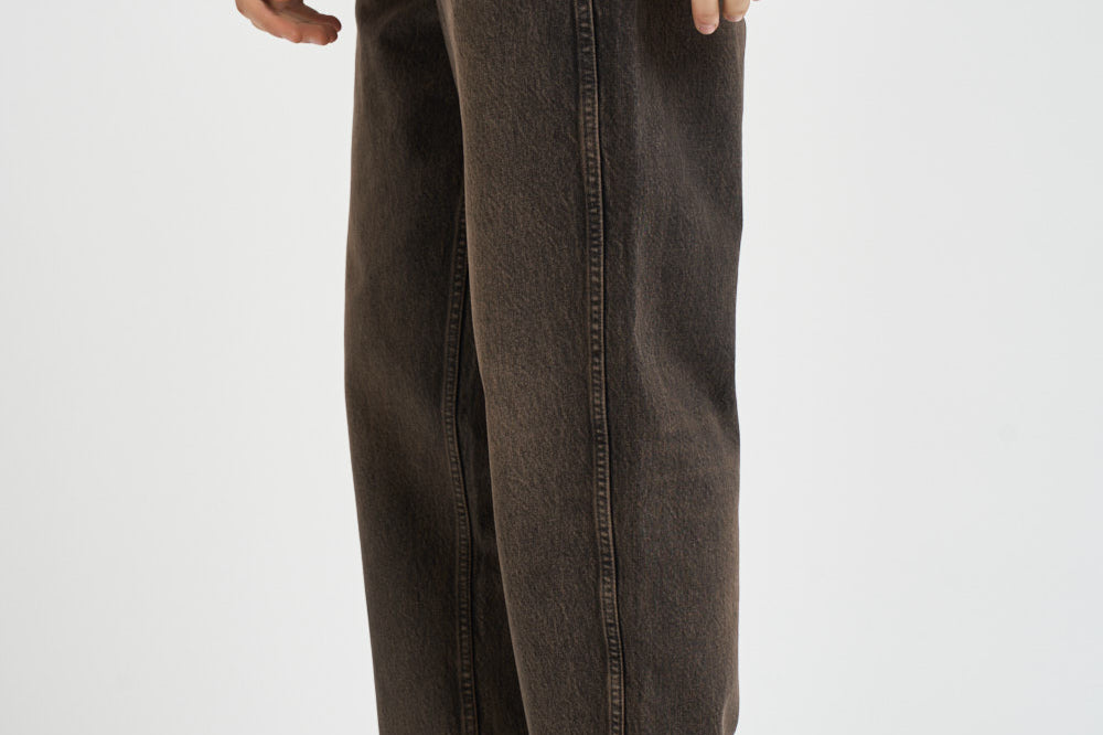 Jeans uomo in denim vissuto marrone 100499 16BARK REPRESENT 