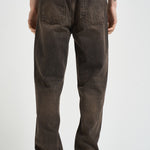 Jeans uomo in denim vissuto marrone 100499 16BARK REPRESENT 