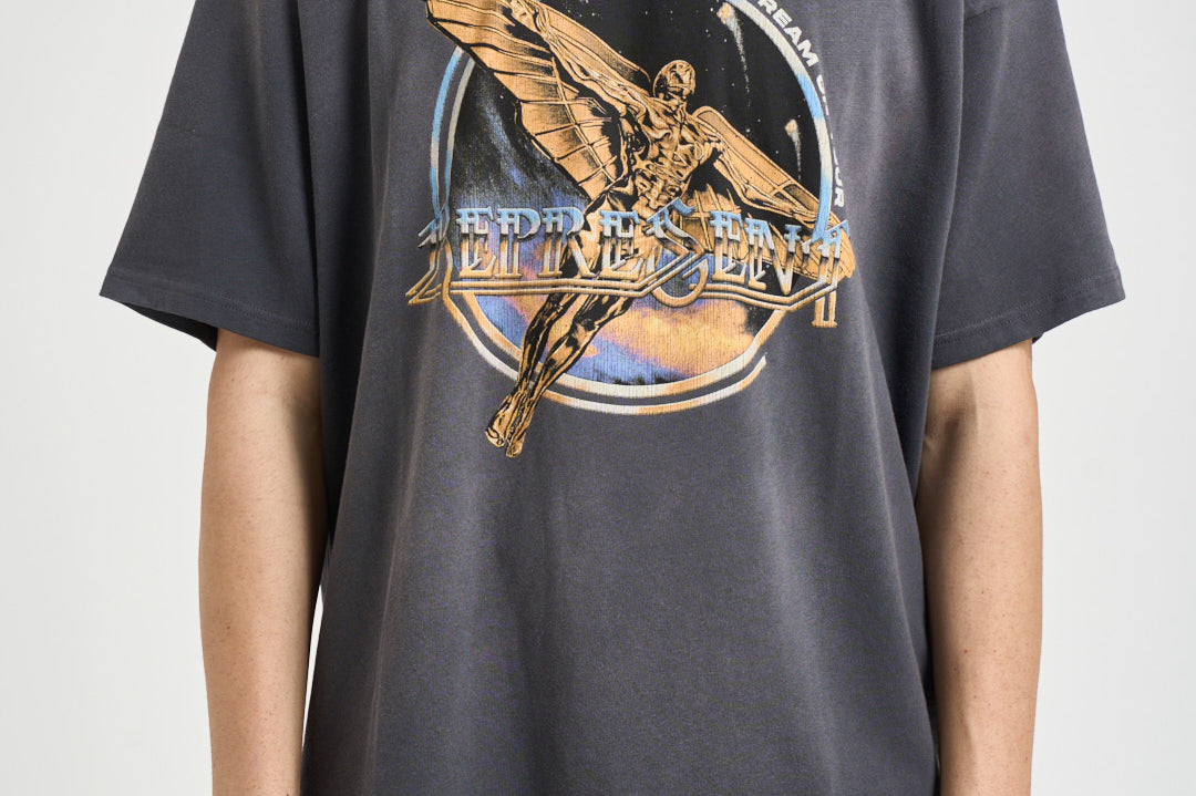 T-shirt uomo in cotone antracite 100823 46SUNFADEGREY REPRESENT 