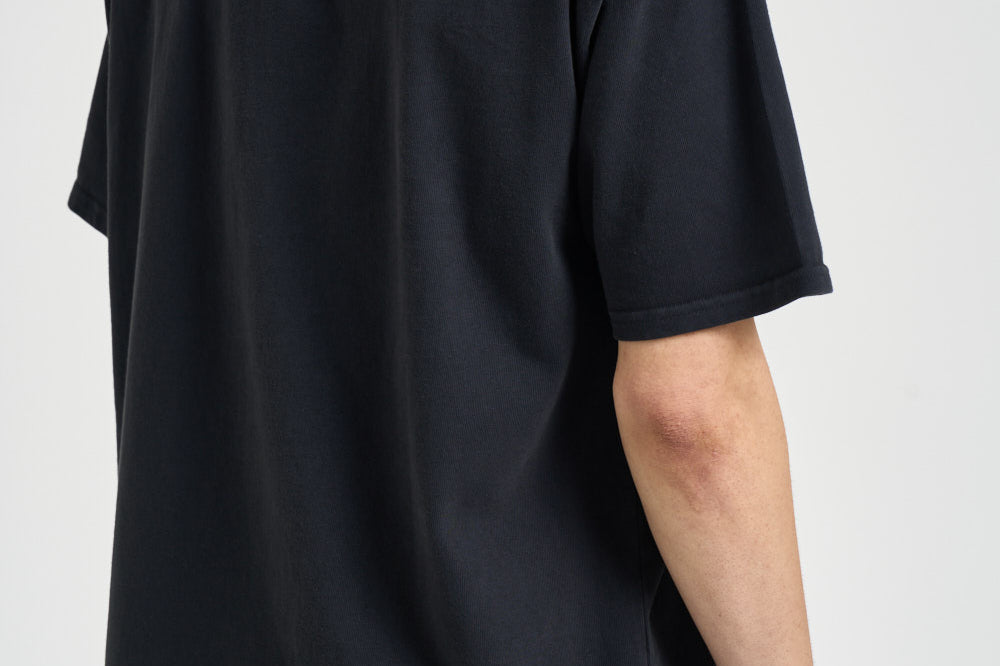 T-shirt uomo girocollo nera TT04012 6006BLACKWHITEYELLOW RHUDE 