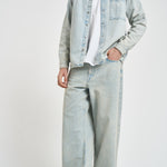 Camicia uomo in denim chiaro M26100006 PALECLOUD SAMSØE SAMSØE 