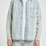 Camicia uomo in denim chiaro M26100006 PALECLOUD SAMSØE SAMSØE 