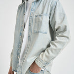 Camicia uomo in denim chiaro M26100006 PALECLOUD SAMSØE SAMSØE 