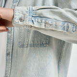 Camicia uomo in denim chiaro M26100006 PALECLOUD SAMSØE SAMSØE 