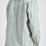 Camicia uomo in denim chiaro M26100006 PALECLOUD SAMSØE SAMSØE 
