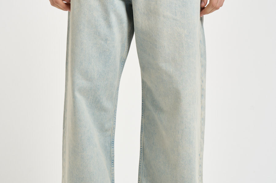 Jeans uomo wide leg in denim chiaro M26100008 PALECLOUD SAMSØE SAMSØE 