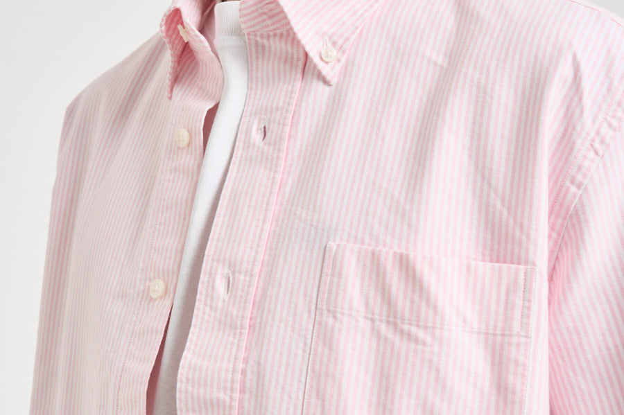 Camicia uomo in cotone a righe rosa e bianche 751271W A11 SEBAGO 