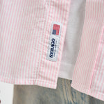 Camicia uomo in cotone a righe rosa e bianche 751271W A11 SEBAGO 