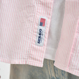 Camicia uomo in cotone a righe rosa e bianche 751271W A11 SEBAGO 