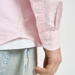 Camicia uomo in cotone a righe rosa e bianche 751271W A11 SEBAGO 