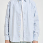 Camicia uomo in cotone a righe celeste e bianche 751271W A13 SEBAGO 