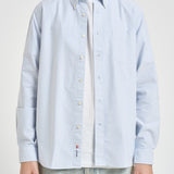 Camicia uomo in cotone a righe celeste e bianche 751271W A13 SEBAGO 