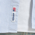 Camicia uomo in cotone a righe celeste e bianche 751271W A13 SEBAGO 
