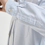 Camicia uomo in cotone a righe celeste e bianche 751271W A13 SEBAGO 