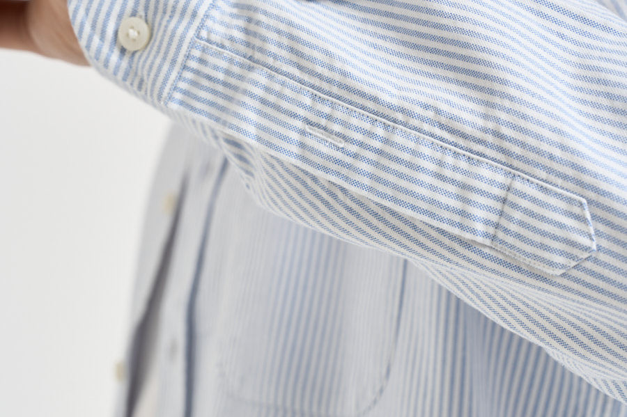 Camicia uomo in cotone a righe celeste e bianche 751271W A13 SEBAGO 