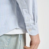 Camicia uomo in cotone a righe celeste e bianche 751271W A13 SEBAGO 