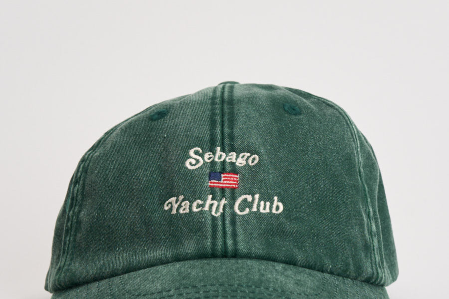Cappellino uomo verde vintage con ricamo 781233W X86 SEBAGO 
