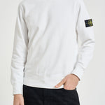 Felpa uomo girocollo bianca 6100060 S0051V0001 STONE ISLAND 