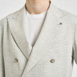 Giacca uomo doppiopetto grigio chiaro 1SMC20K 210025P1031 TAGLIATORE 