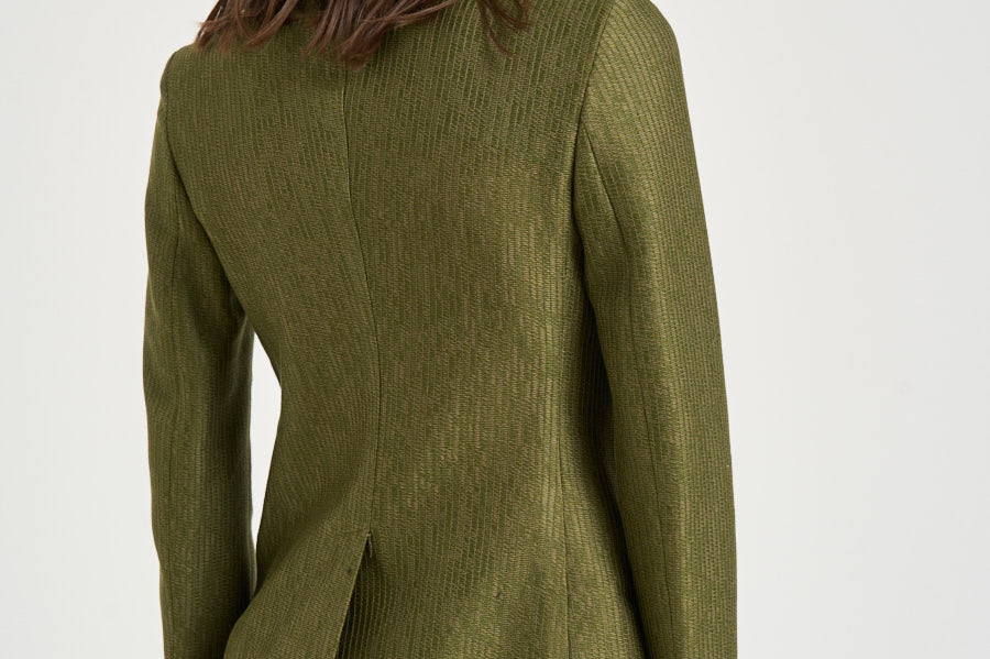 Giacca donna doppiopetto verde bosco JPARIGI10BSV 340311EV804 TAGLIATORE 