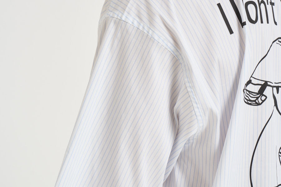 Camicia uomo a righe bianche e azzurre 705 LIGHT BLUE WOODBIRD 
