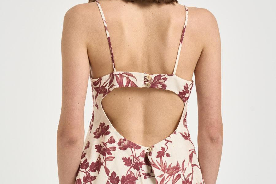 Top donna stampa floreale panna S6SS51 FLW65 SEMICOUTURE 