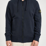Felpa uomo con zip blu 6100061 S0051V0020 STONE ISLAND 