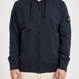 Felpa uomo con zip blu 6100061 S0051V0020 STONE ISLAND 