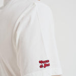 T-shirt uomo girocollo panna con ricamo ARNOTTWM SOL10EMB MC2 SAINT BARTH 